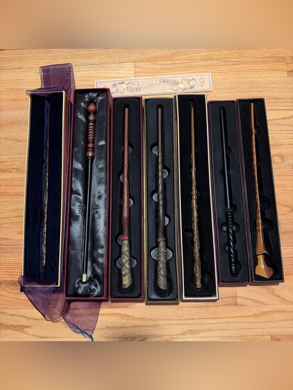 Harry Potter wands lot of seven Wizard Wand Collection -in boxes